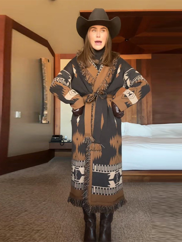 เสื้อคาร์ดิแกนผู้หญิงแบบมีพู่เ - Tassel Fringe Trim บทวิจารณ์และราคา