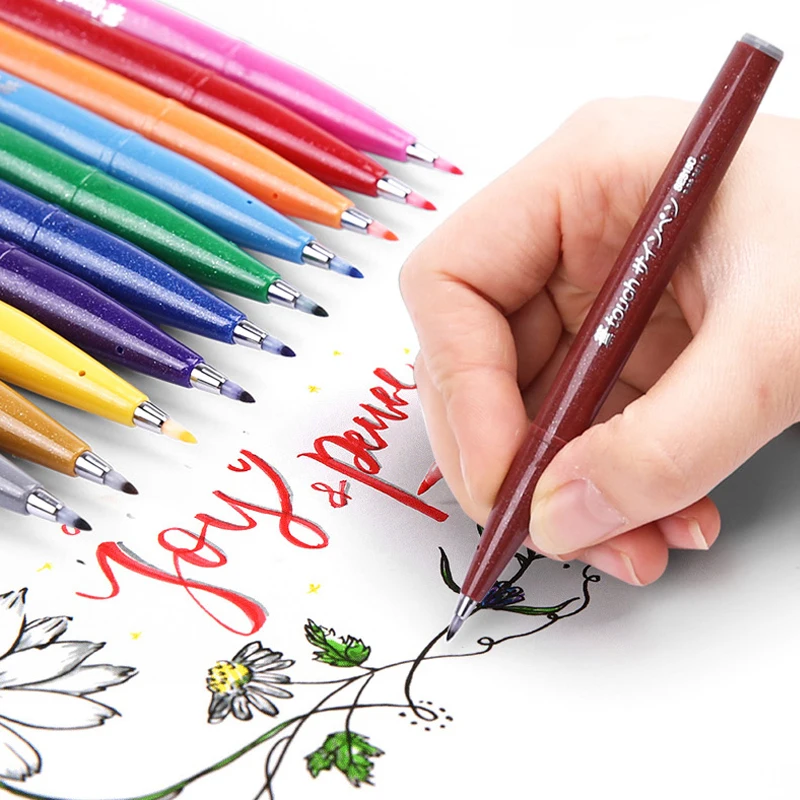 ชุดปากกาพู่กันสัมผัส Pentel ญี - Pentel Pen Sign Pen บทวิจารณ์และราคา