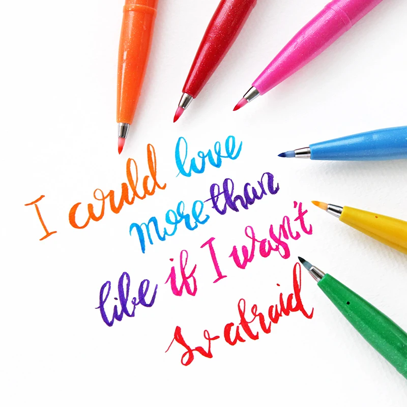 ชุดปากกาพู่กันสัมผัส Pentel ญี - Pentel Pen Sign Pen บทวิจารณ์และราคา