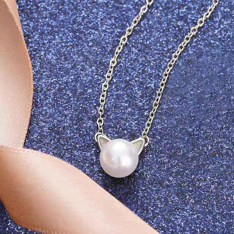 แฟชั่นเครื่องประดับเงินแท้ 925 - Pearl Trim Chain บทวิจารณ์และราคา