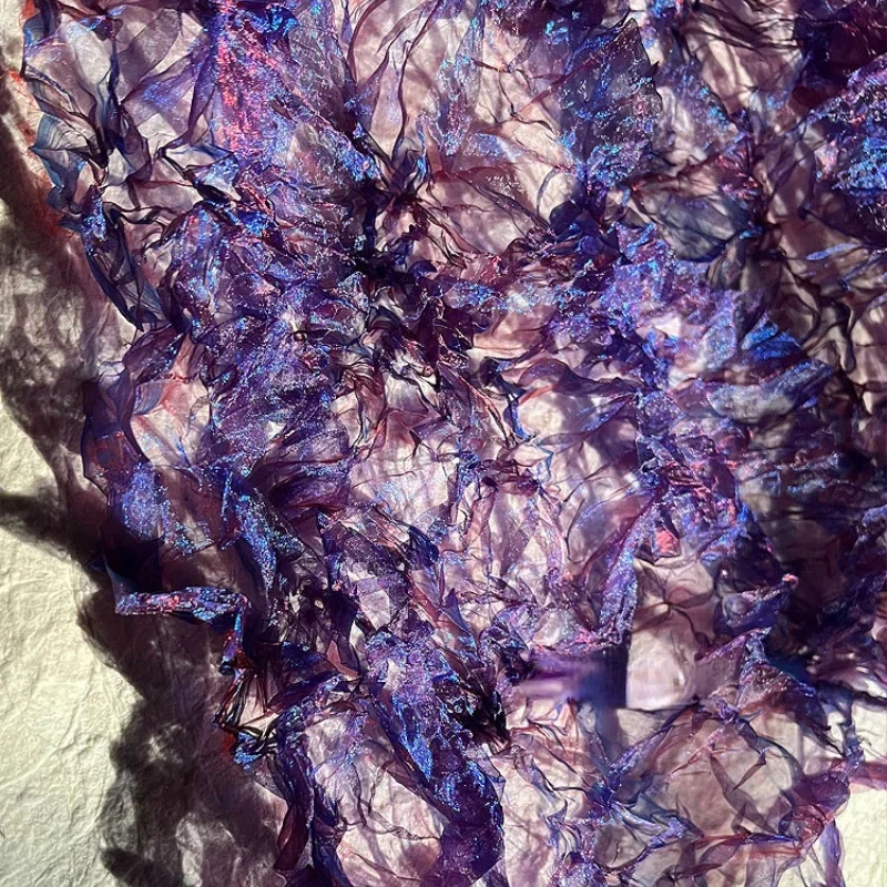 ผ้าตาข่ายเลเซอร์พลีทคริสตัล สำ - Crystal Mesh Fabric บทวิจารณ์และราคา
