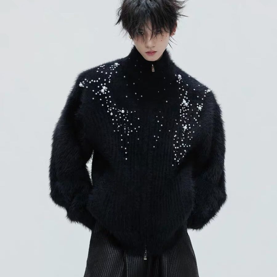 เสื้อคาร์ดิแกนไหมพรมคอสูงประดั - Embellish Knit บทวิจารณ์และราคา