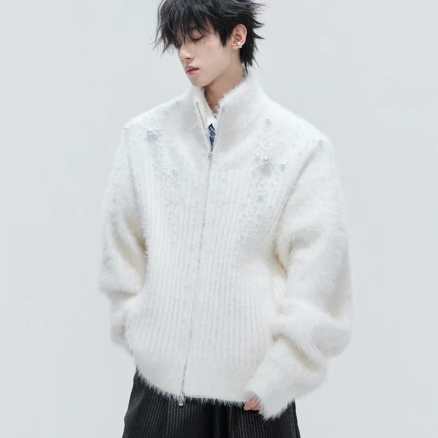 เสื้อคาร์ดิแกนไหมพรมคอสูงประดั - Embellish Knit บทวิจารณ์และราคา