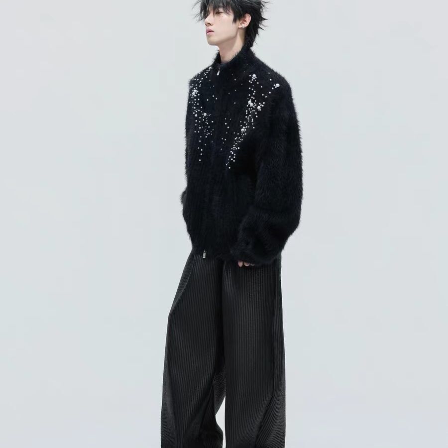 เสื้อคาร์ดิแกนไหมพรมคอสูงประดั - Embellish Knit บทวิจารณ์และราคา