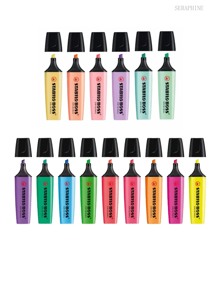 ปากกาไฮไลท์และปากกาเมจิกสีพาสเ - Stabilo Marker Boss บทวิจารณ์และราคา