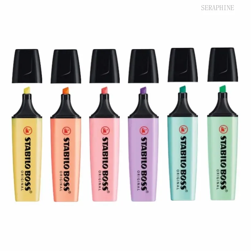 ปากกาไฮไลท์และปากกาเมจิกสีพาสเ - Stabilo Marker Boss บทวิจารณ์และราคา