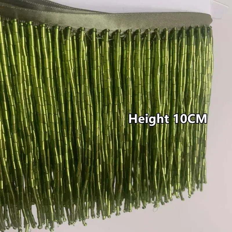 พู่ประดับลูกปัดสีเงินแดงขนาด 1 - Tassel Fringe Trim บทวิจารณ์และราคา