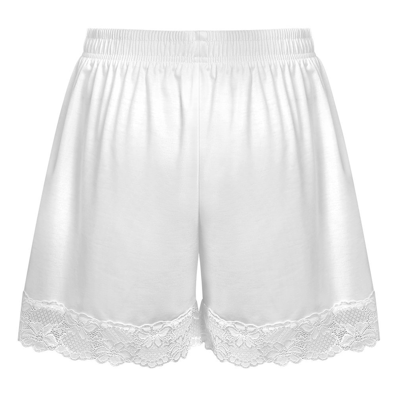 กางเกงนอนขาสั้นสำหรับผู้หญิง แ - Elastic Lace Trim บทวิจารณ์และราคา